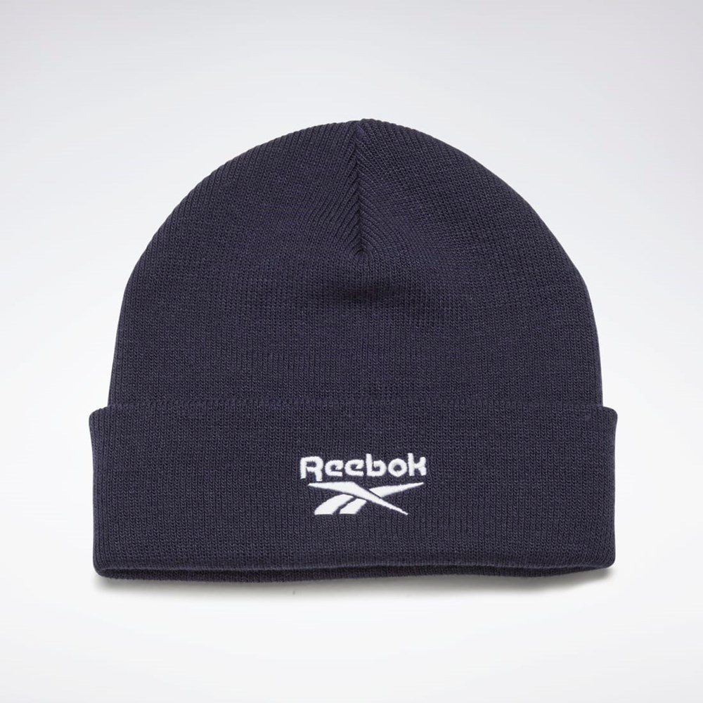 Reebok Foundation Logo Beanie Azul Marino | 98EWYPIBC