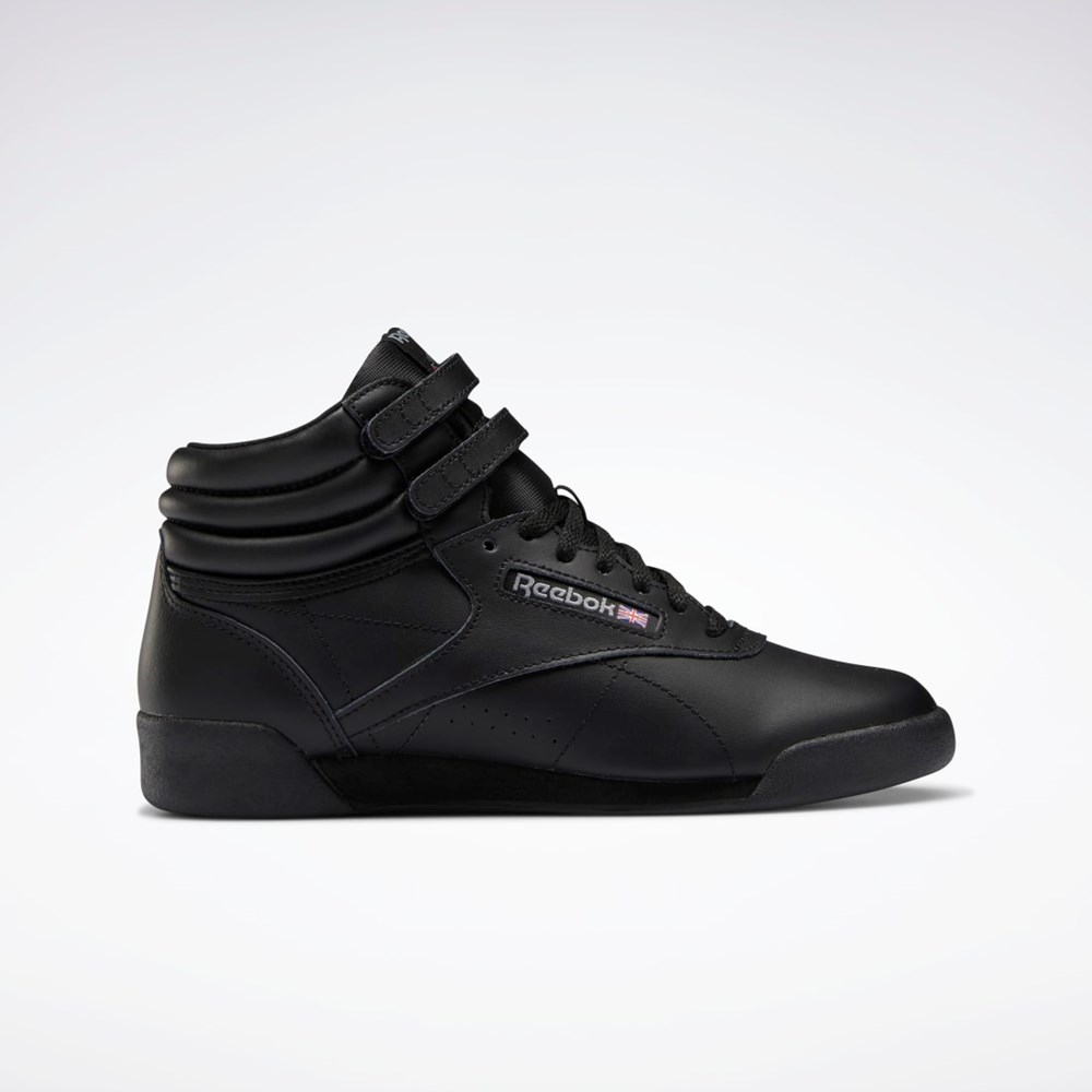 Reebok Freestyle Hi Shoes - Grade School Negras Negras Gris | 36KNFBMHQ