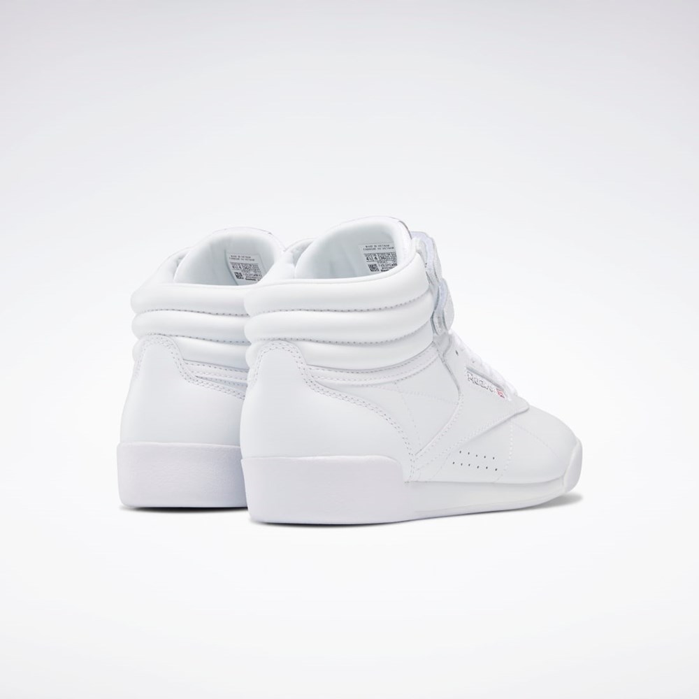 Reebok Freestyle Hi Shoes - Grade School Blancas | 78QRNDICP