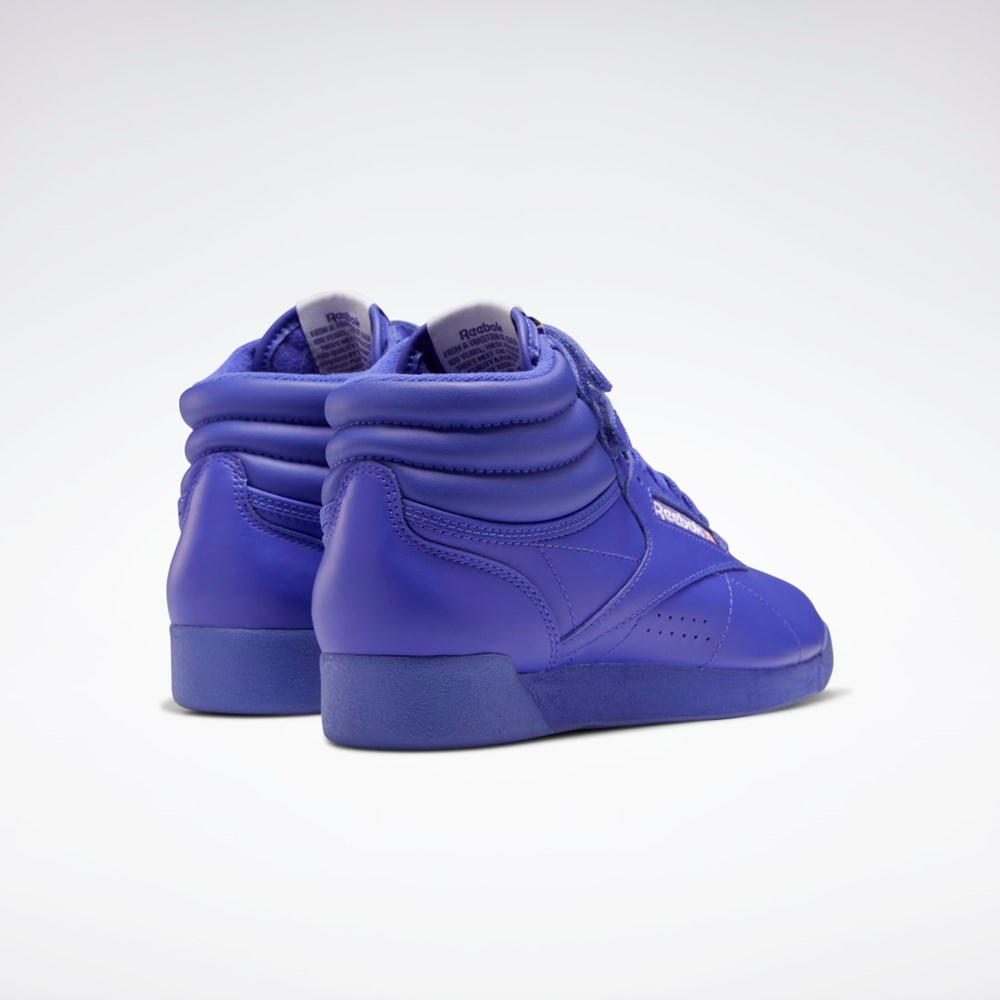 Reebok Freestyle Hi Shoes Moradas Moradas Blancas | 39KLEXAMJ