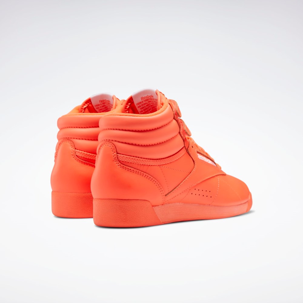 Reebok Freestyle Hi Shoes Naranjas Naranjas Blancas | 07ESCPVUQ
