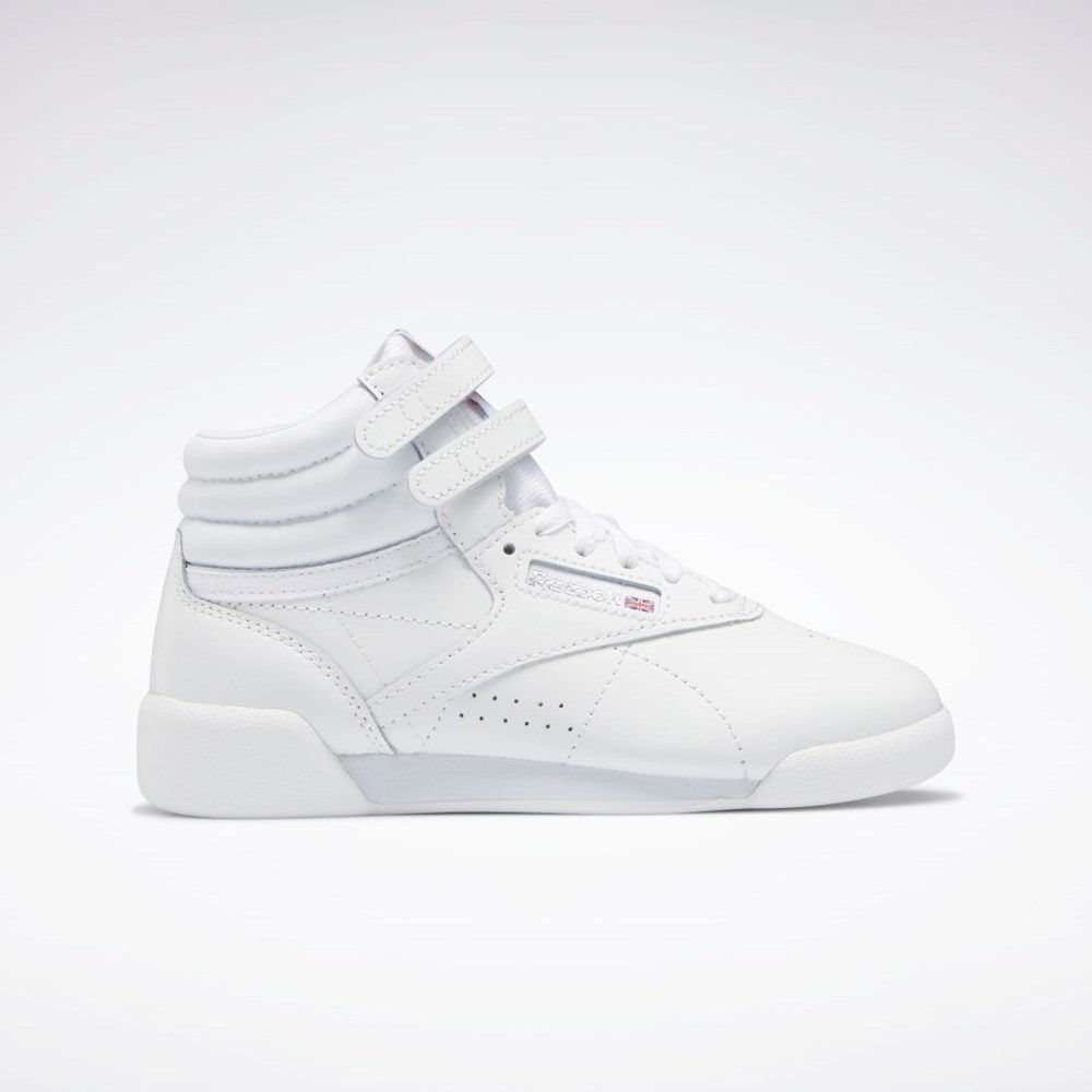 Reebok Freestyle Hi Shoes - Preschool Blancas Blancas Blancas | 93UYMEBOK
