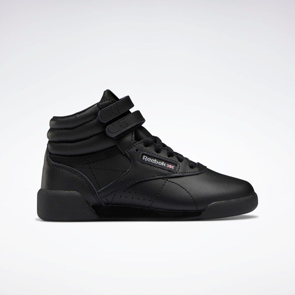 Reebok Freestyle Hi Shoes - Preschool Negras Negras Gris | 41PASQKOR