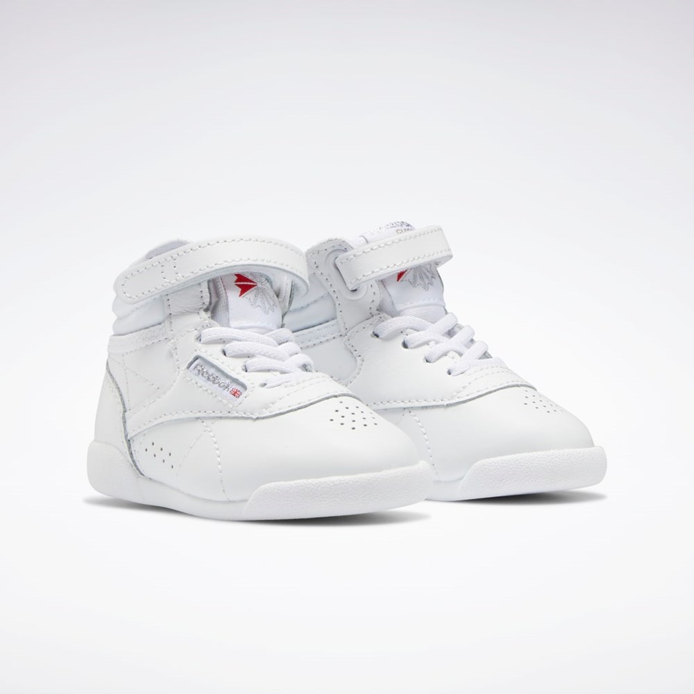 Reebok Freestyle Hi Shoes - Toddler Blancas Blancas Blancas | 08ZTQHUKO