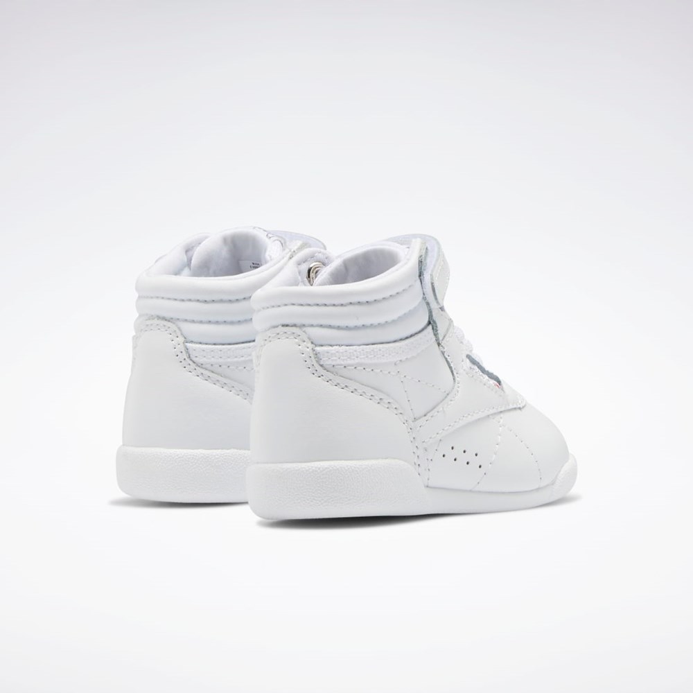 Reebok Freestyle Hi Shoes - Toddler Blancas Blancas Blancas | 08ZTQHUKO
