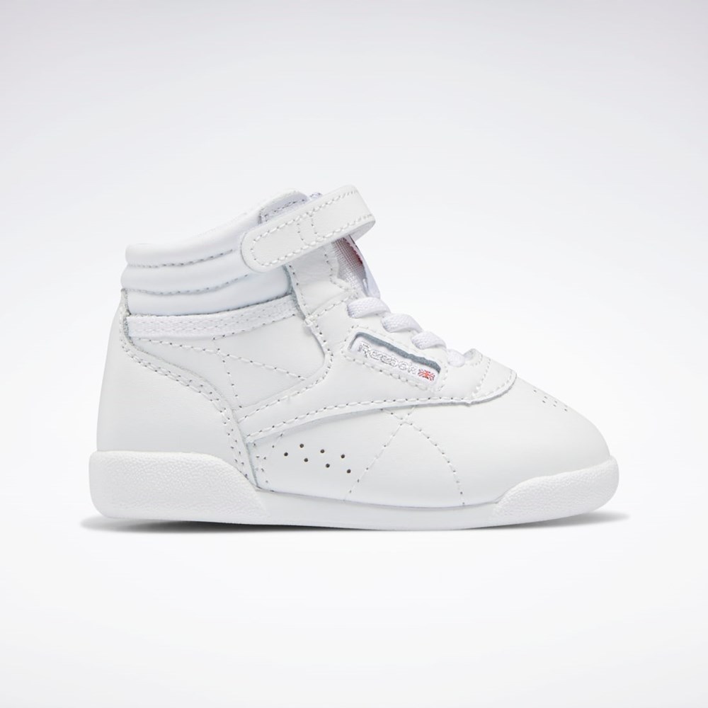 Reebok Freestyle Hi Shoes - Toddler Blancas Blancas Blancas | 08ZTQHUKO