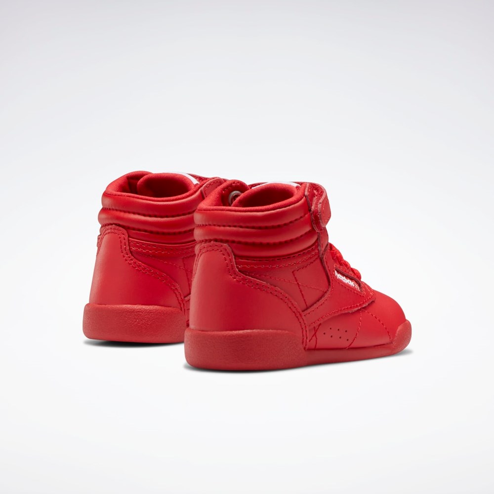 Reebok Freestyle Hi Shoes - Toddler Rojas Rojas Blancas | 20YCSRWTI