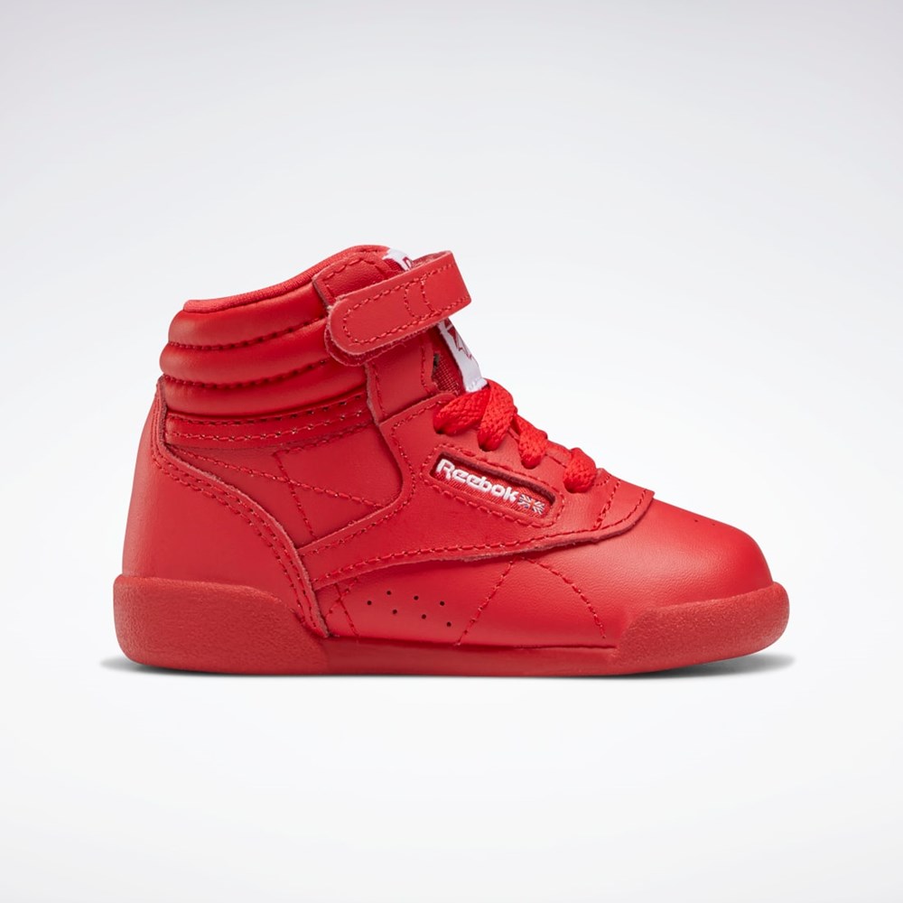 Reebok Freestyle Hi Shoes - Toddler Rojas Rojas Blancas | 20YCSRWTI