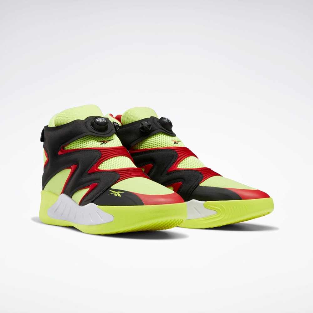 Reebok Instapump Fury Zone Basketball Shoes Amarillo Negras Rojas | 69XLHGVAR