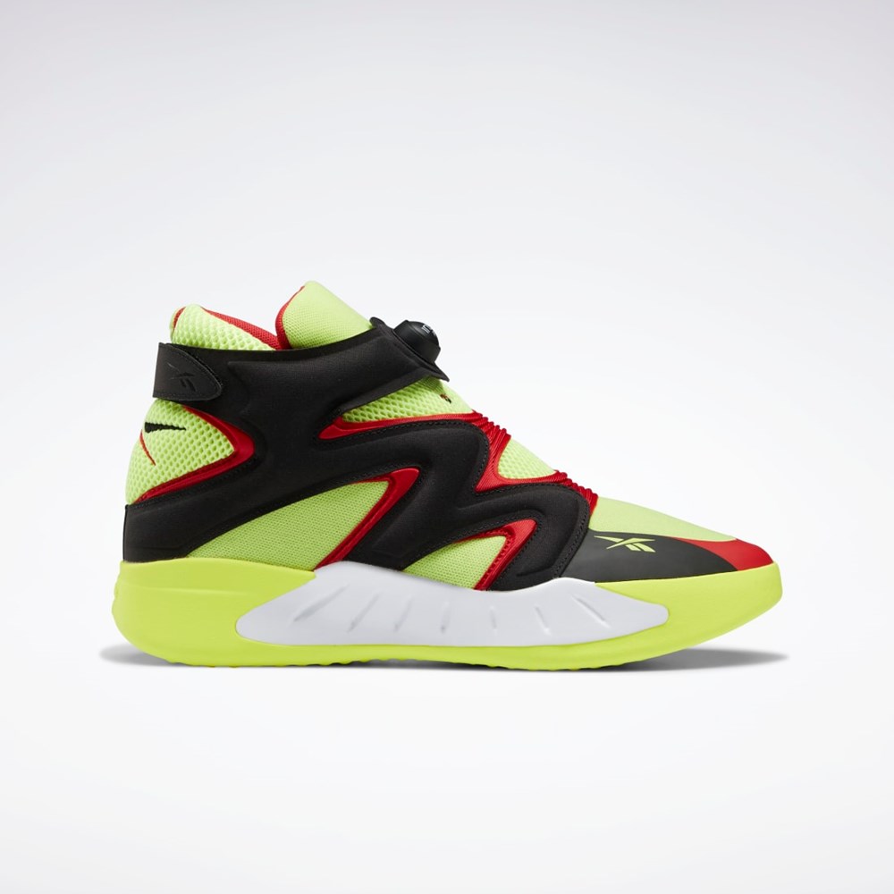 Reebok Instapump Fury Zone Basketball Shoes Amarillo Negras Rojas | 69XLHGVAR