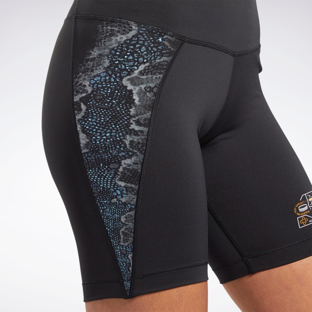 Reebok Jurassic World Bike Shorts Negras | 49MEHPIFT