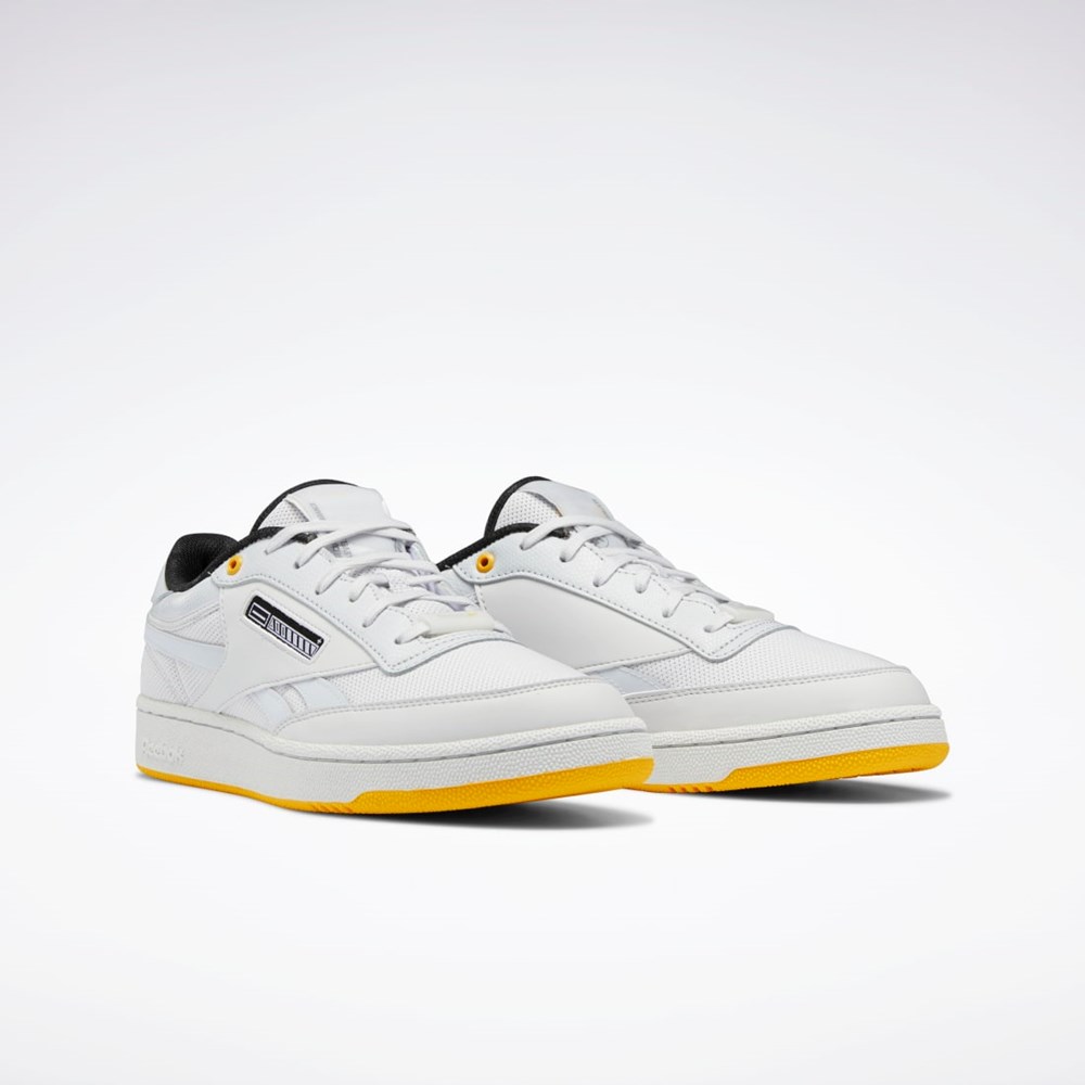 Reebok Jurassic World Club C Revenge Shoes Blancas Plateadas Doradas | 98PYHTLDU