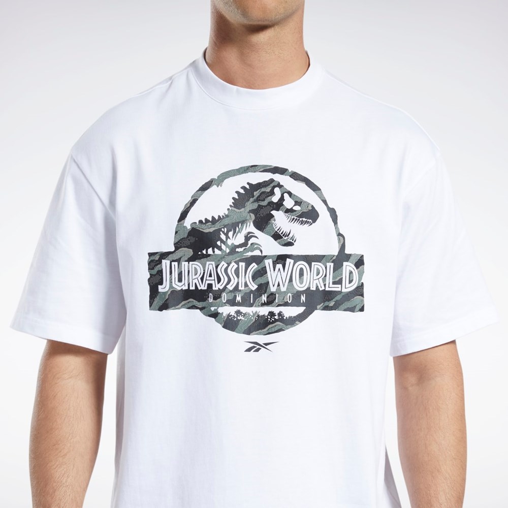 Reebok Jurassic World T-Shirt Blancas | 95WLMFHYU