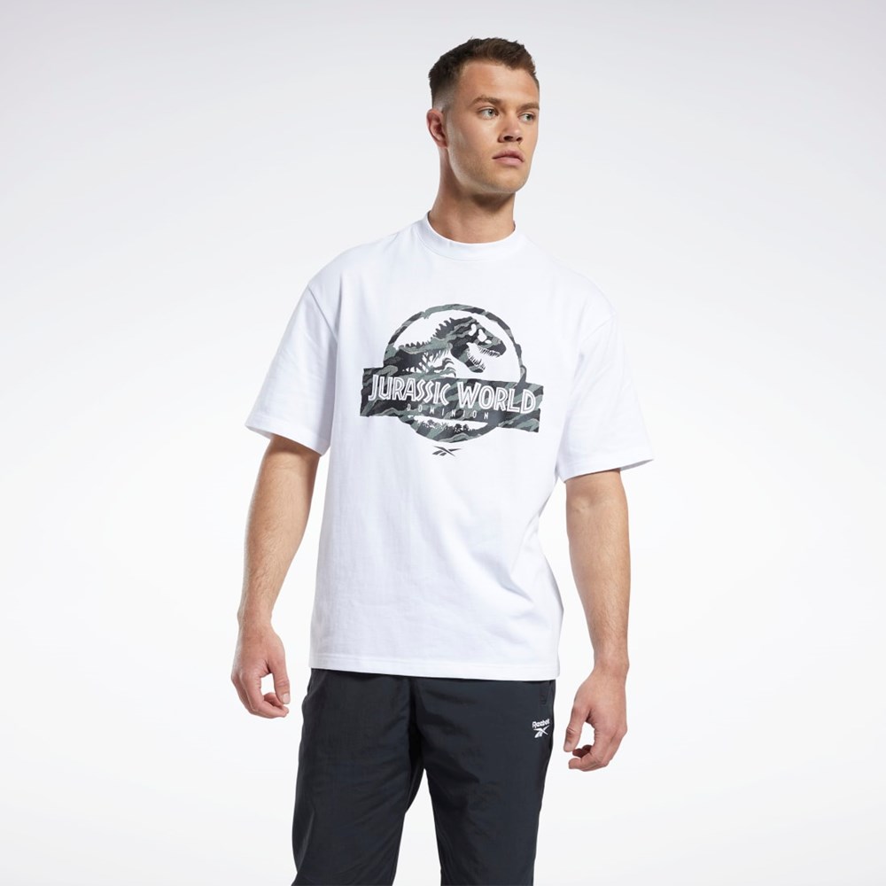 Reebok Jurassic World T-Shirt Blancas | 95WLMFHYU