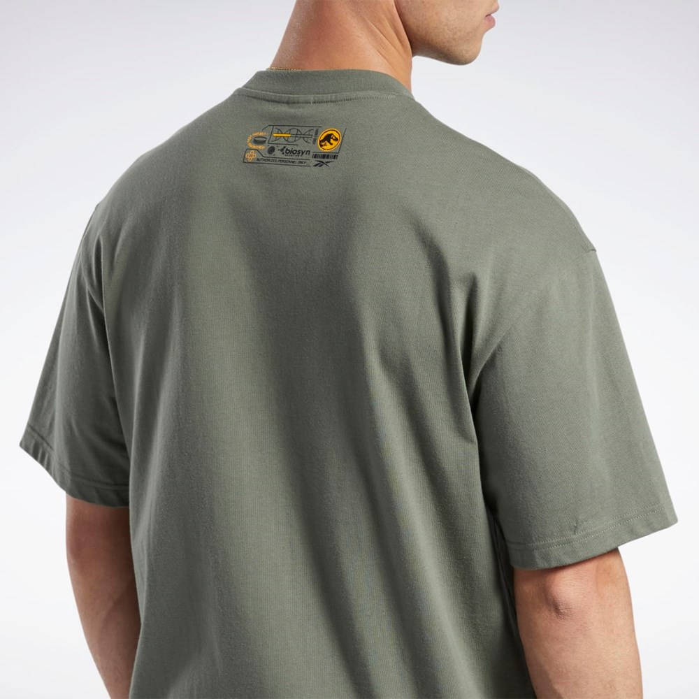 Reebok Jurassic World T-Shirt Verde | 05TOWAKMX