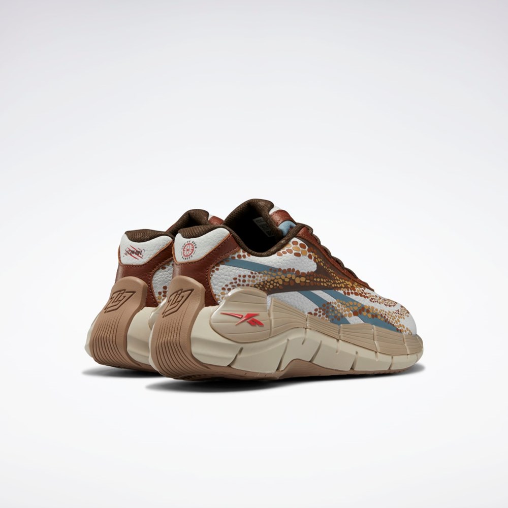 Reebok Jurassic World Zig Kinetica 2.5 Shoes Gris Marrones | 71OHSWQNM