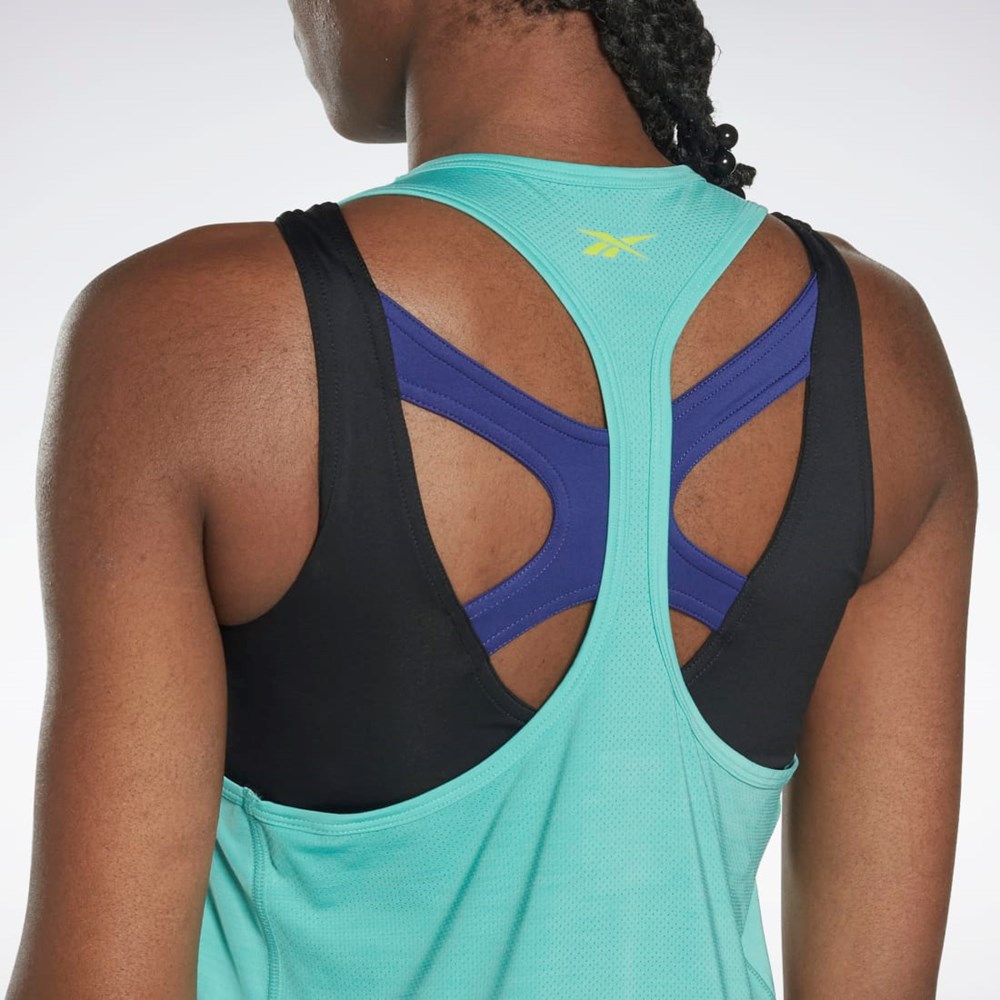 Reebok Les Mills® BodyCombat® ACTIVCHILL Estampadas Tank Top Semi Classic Teal | 26LPTCRZK