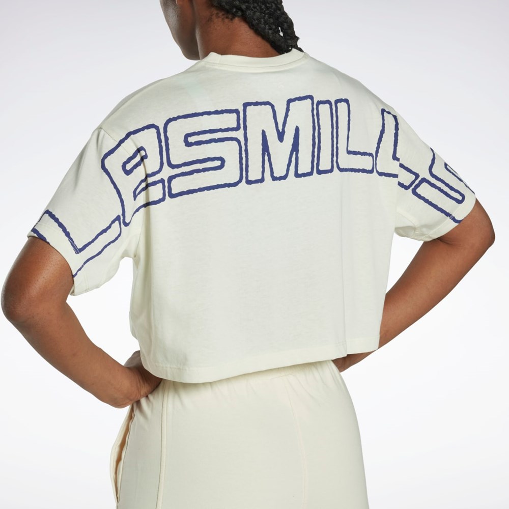 Reebok Les Mills® Crop T-Shirt Blancas | 62HNVLCSU