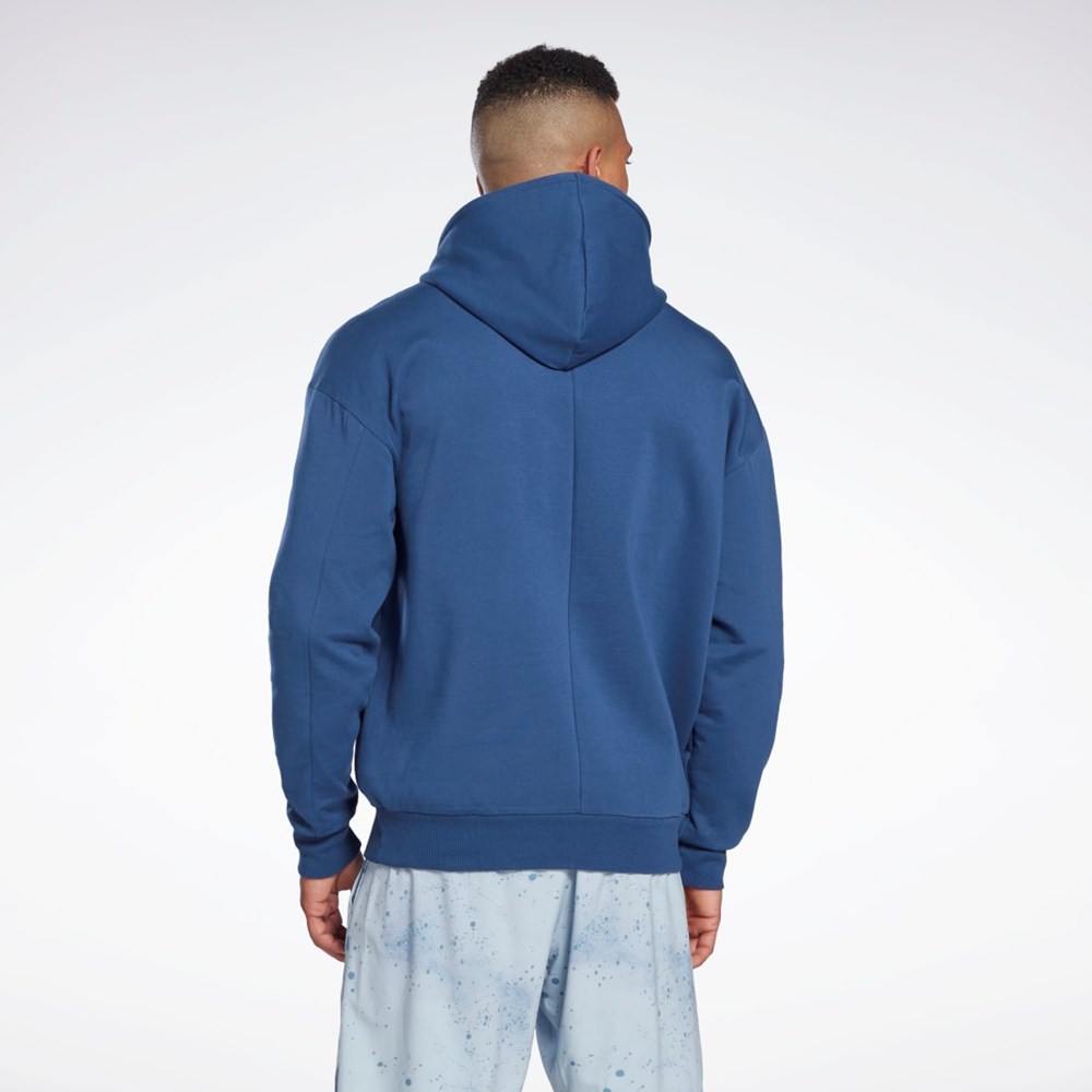 Reebok Les Mills® DreamBlend Algodon Hoodie Azules | 83RZVGWFD