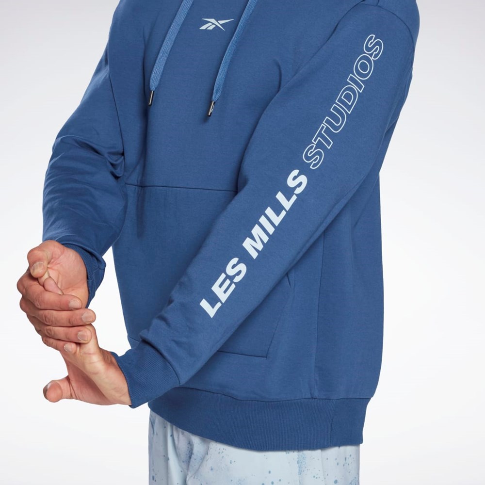 Reebok Les Mills® DreamBlend Algodon Hoodie Azules | 83RZVGWFD