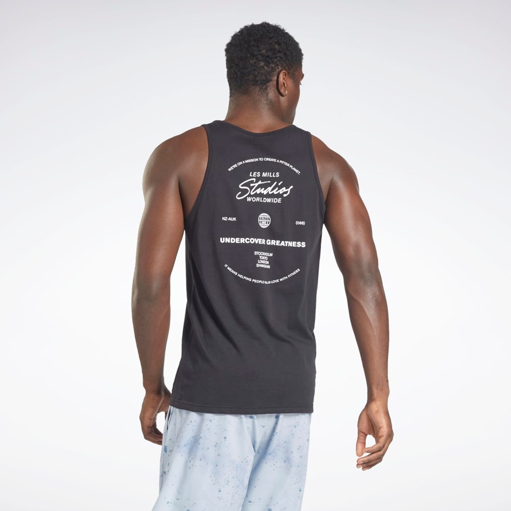 Reebok Les Mills® Estampadas Tank Top Negras | 70NESIDVW