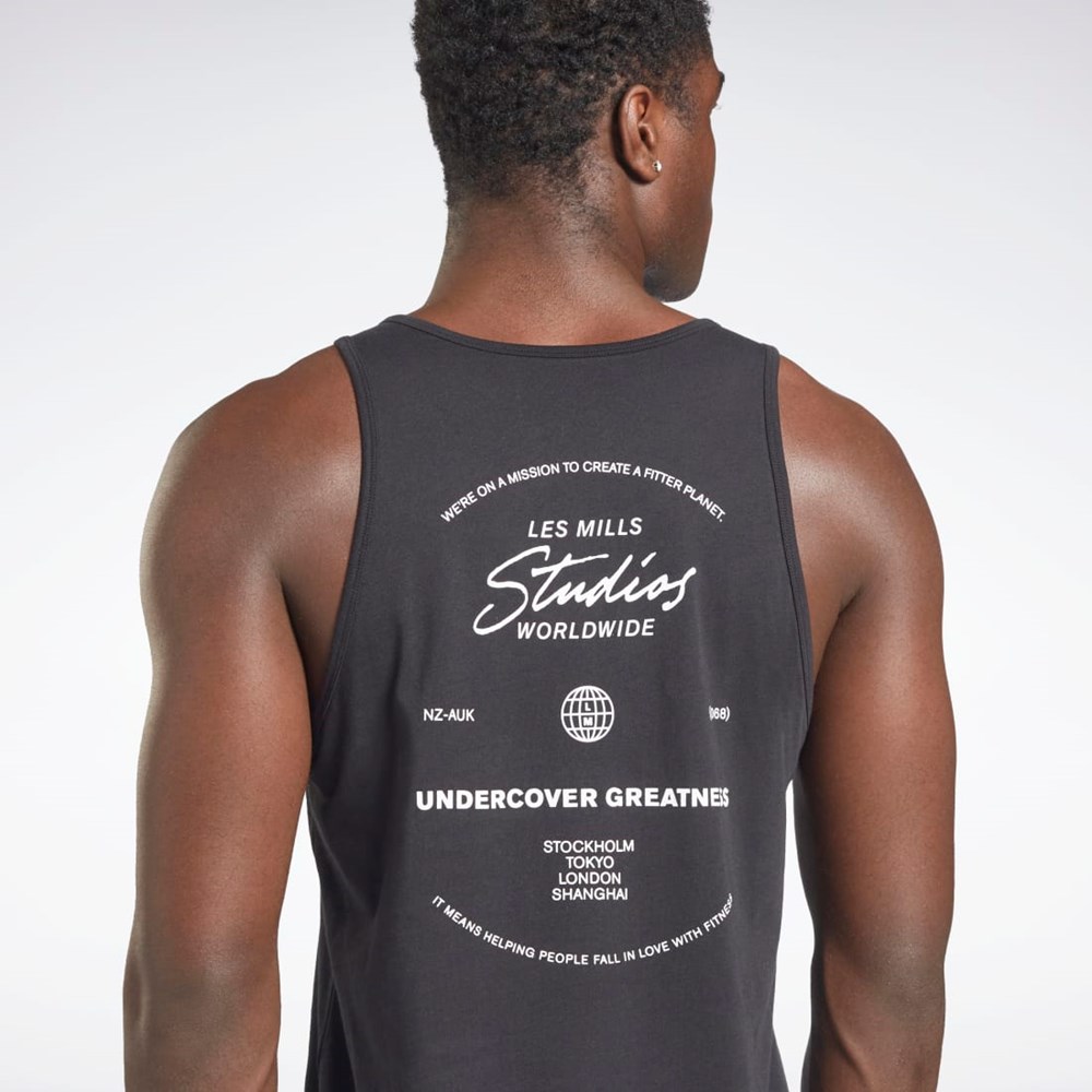 Reebok Les Mills® Estampadas Tank Top Negras | 70NESIDVW