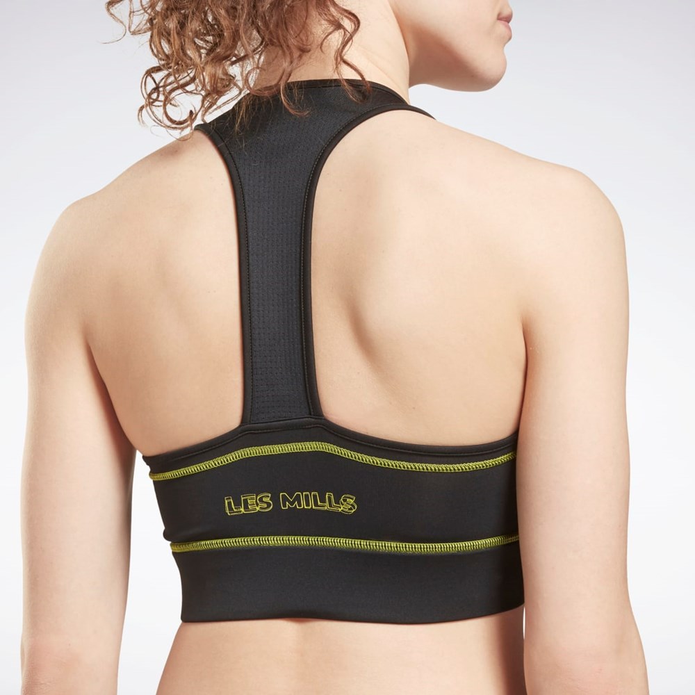 Reebok Les Mills® High-Neck Sports Bra Negras | 48IYBDXMR