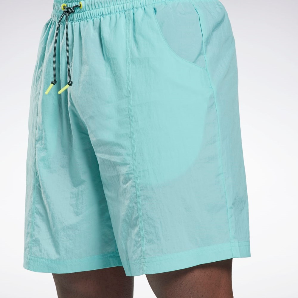 Reebok Les Mills® Ligeros Woven Shorts Semi Classic Teal | 52FCKSLNZ
