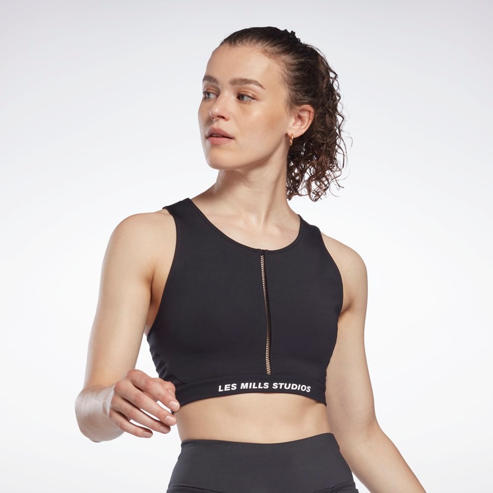 Reebok Les Mills® Lux Perform Crop Top Negras | 92IVZAEYU