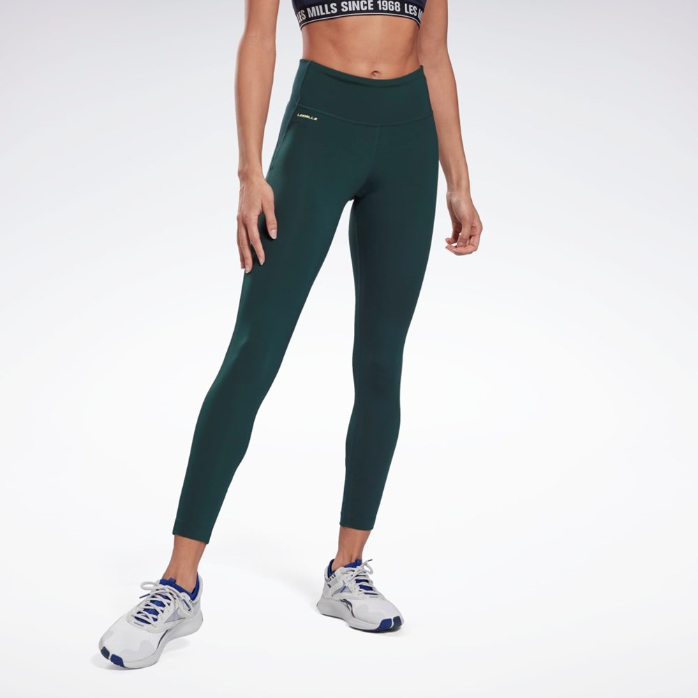 Reebok Les Mills® Lux Perform Leggings Verde | 87FBKYOCM