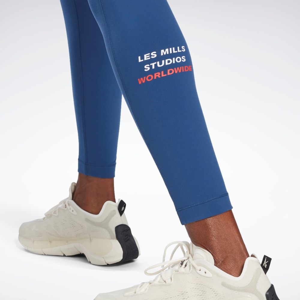 Reebok Les Mills® Lux Tights Azules | 53ULYDCPB