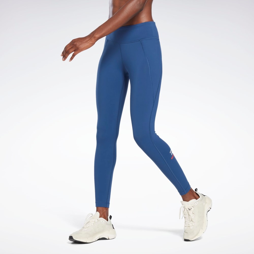 Reebok Les Mills® Lux Tights Azules | 53ULYDCPB
