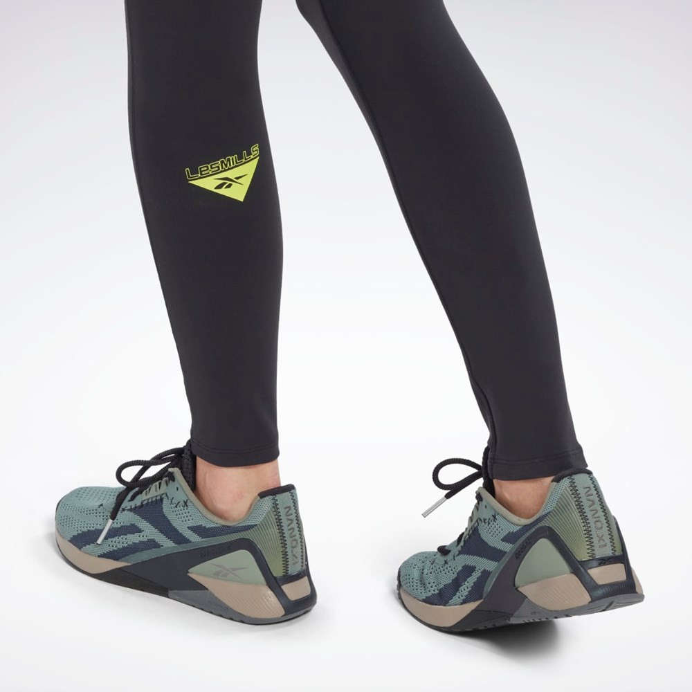 Reebok Les Mills® Lux Vector Estampadas Leggings Negras | 29FBJTOLP
