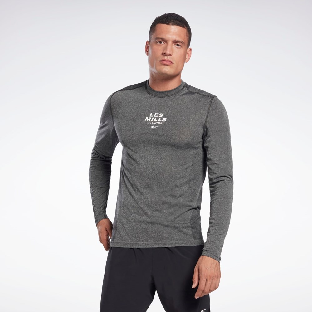 Reebok Les Mills® Myoknit Long Sleeve T-Shirt Negras | 46RONSXTQ