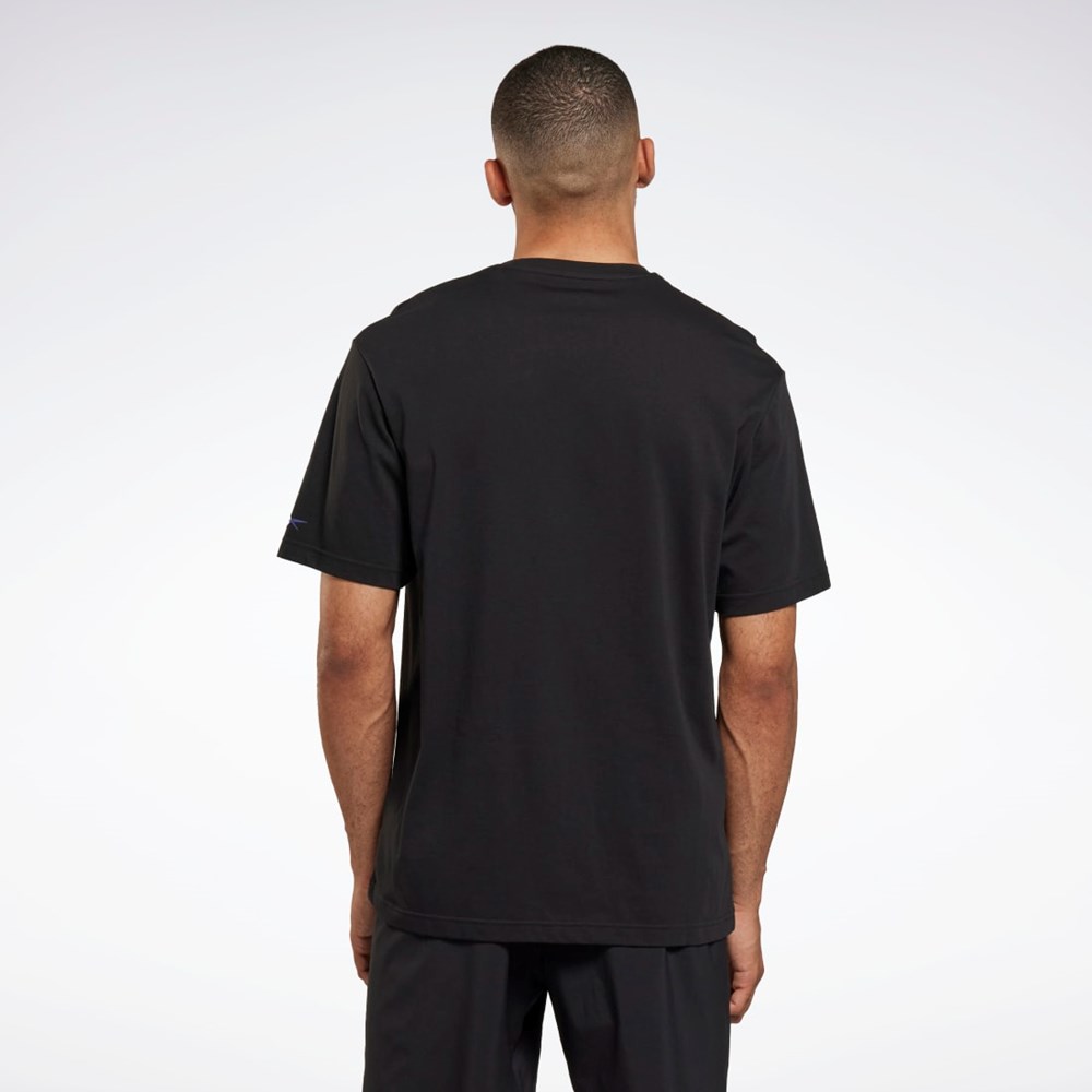 Reebok Les Mills® Oversized Estampadas T-Shirt Negras | 06DVTOKLS