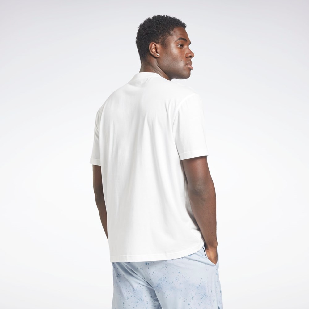 Reebok Les Mills® Oversized Estampadas T-Shirt Blancas | 31PVFCQDT