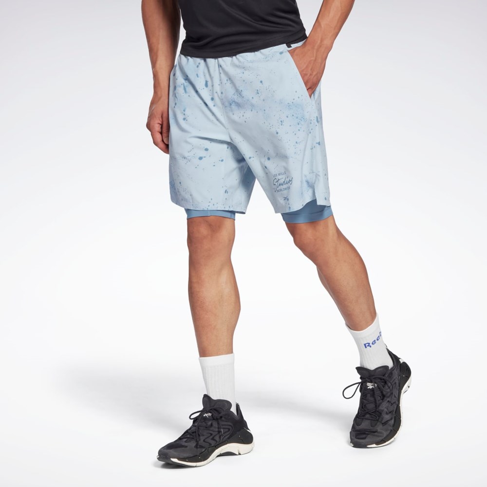 Reebok Les Mills® Strength Two-in-One Shorts Gris | 84UYQTFSG