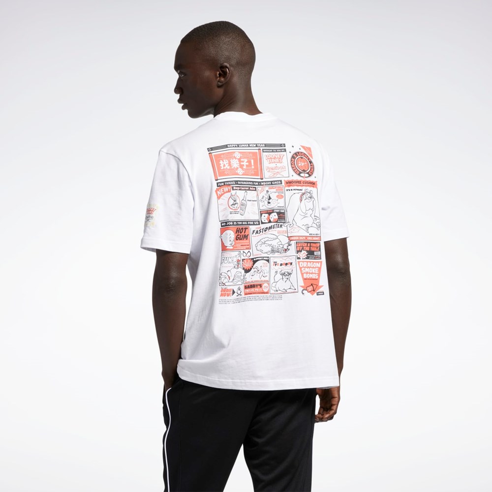 Reebok Looney Tunes T-Shirt Blancas | 04MZTKBPE