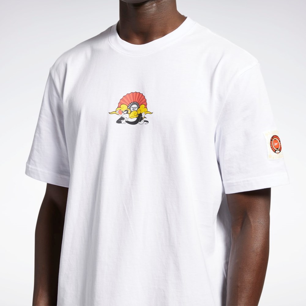 Reebok Looney Tunes T-Shirt Blancas | 04MZTKBPE