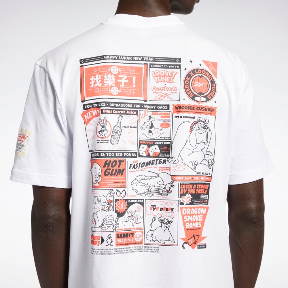 Reebok Looney Tunes T-Shirt Blancas | 04MZTKBPE