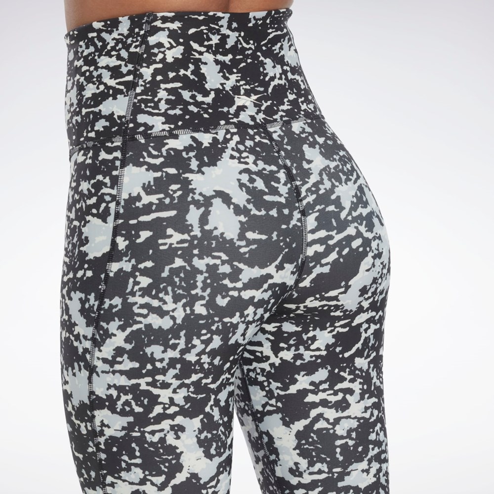 Reebok Lux 2.0 Speckle Modern Safari Leggings Negras | 27RQPJXKF