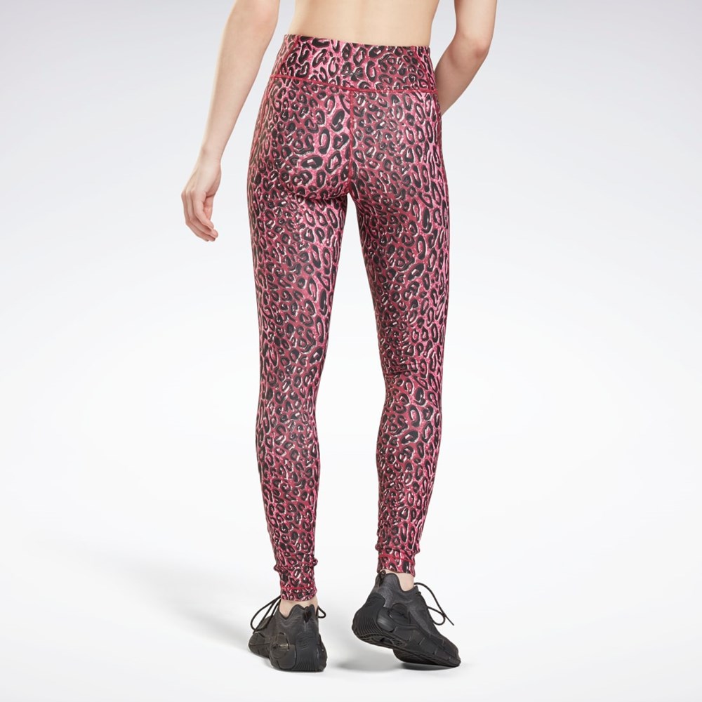 Reebok Lux Bold Leggings Punch Berry | 53EYCMQVO