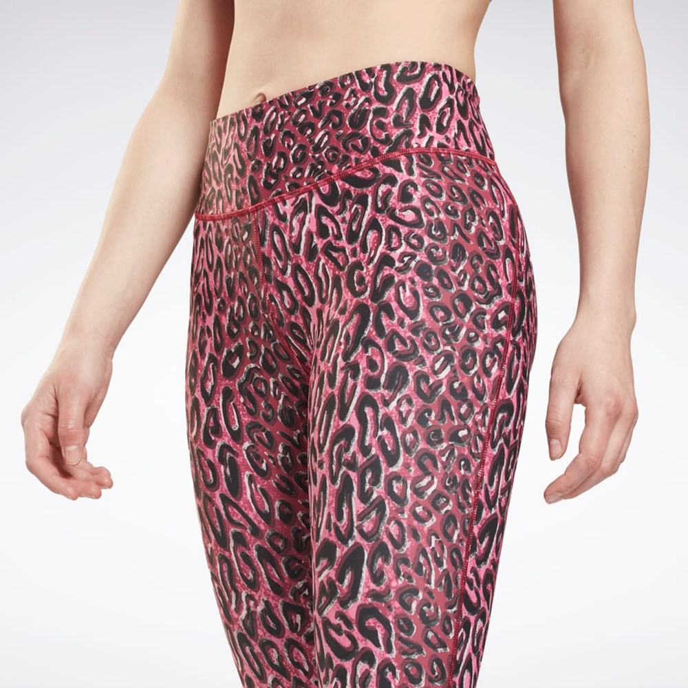 Reebok Lux Bold Leggings Punch Berry | 53EYCMQVO
