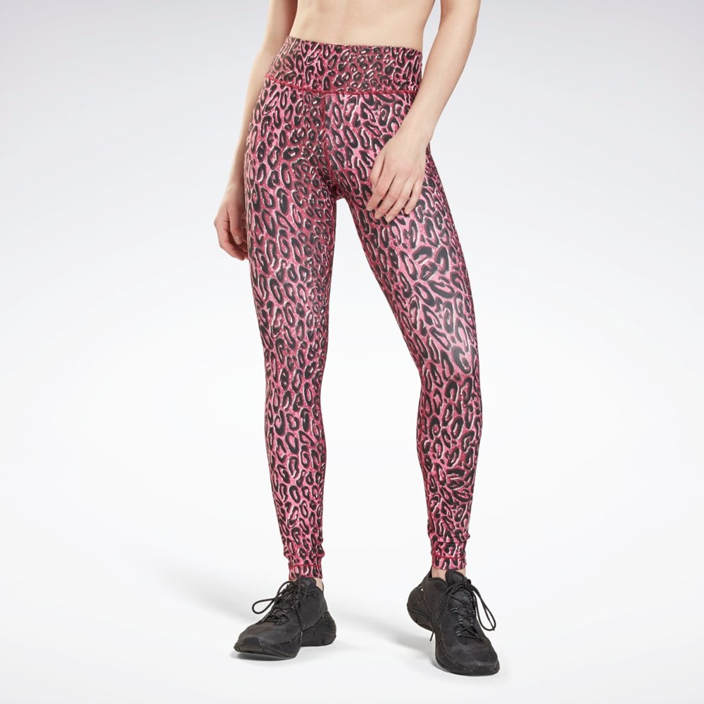 Reebok Lux Bold Leggings Punch Berry | 53EYCMQVO