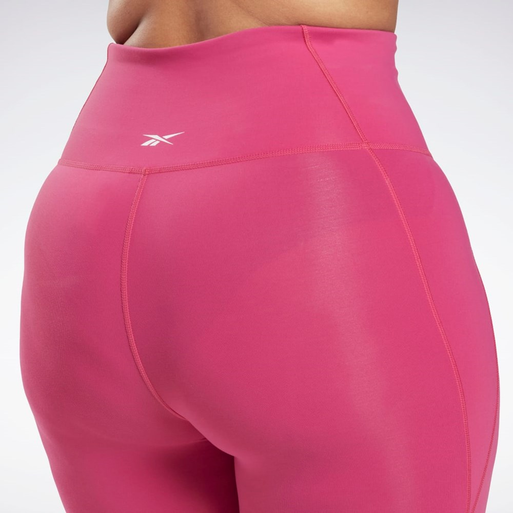 Reebok Lux High-Waisted Tights (Plus Size) Rosas | 21RHDYWQV