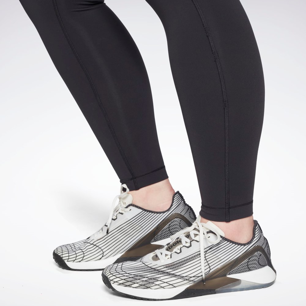 Reebok Lux High-Waisted Tights (Plus Size) Negras | 83XYBNFQC