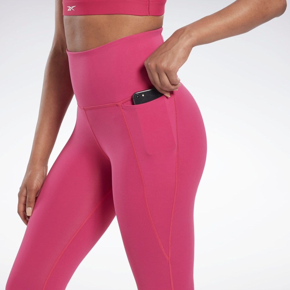 Reebok Lux High-Waisted Tights Rosas | 46YSTWVLD