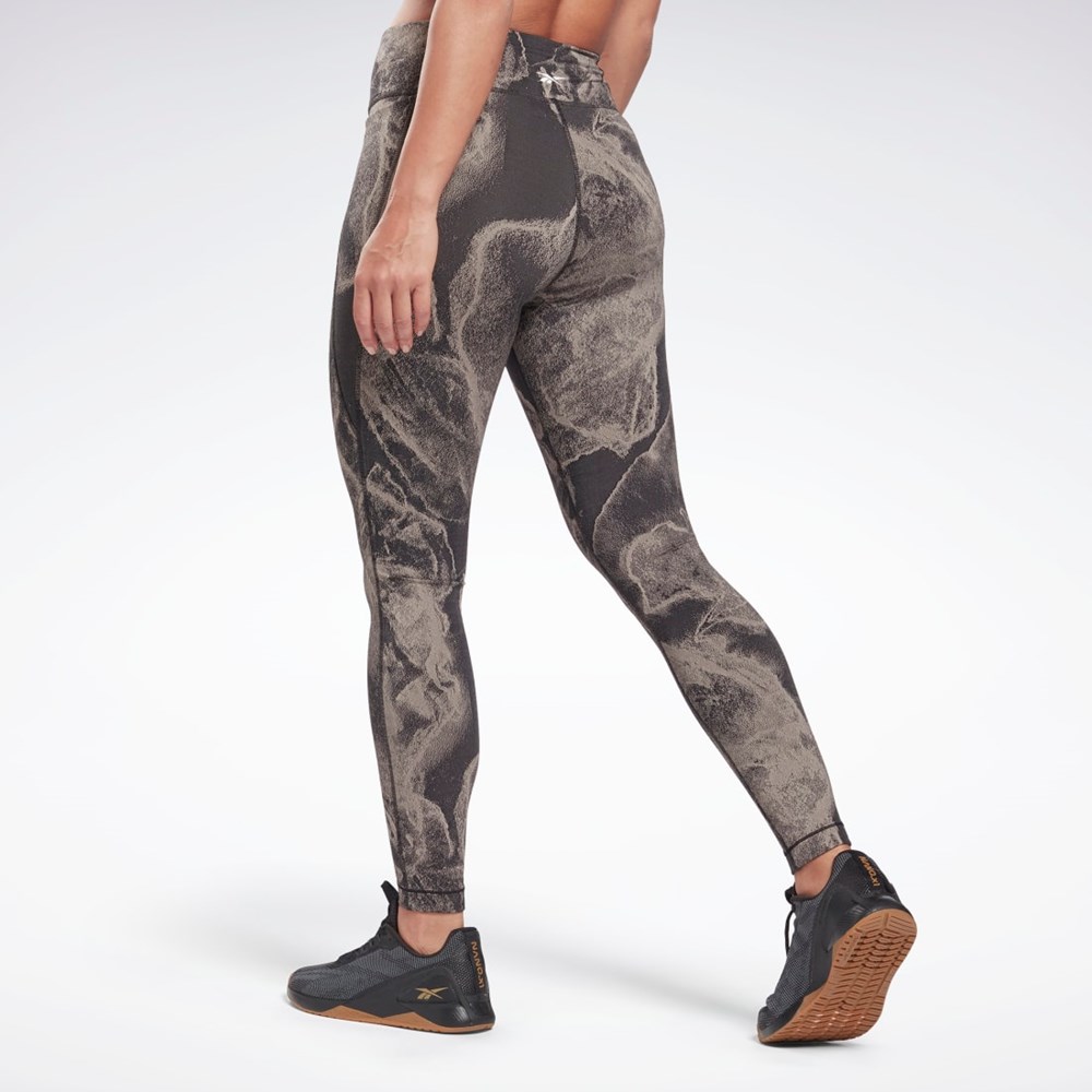 Reebok Lux Jacquard Leggings Negras | 58SMXQADE
