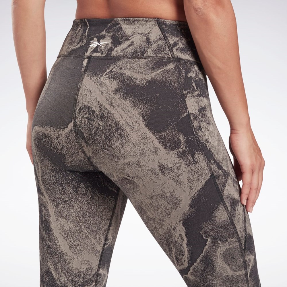 Reebok Lux Jacquard Leggings Negras | 58SMXQADE