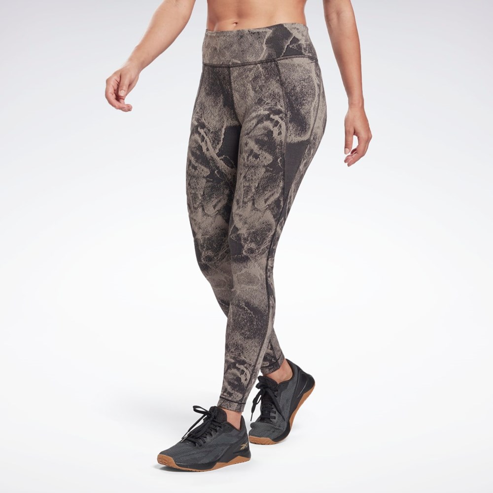 Reebok Lux Jacquard Leggings Negras | 58SMXQADE